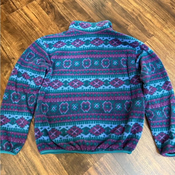 L.L. Bean Multicolor Patterned Fleece - Picture 5 of 6